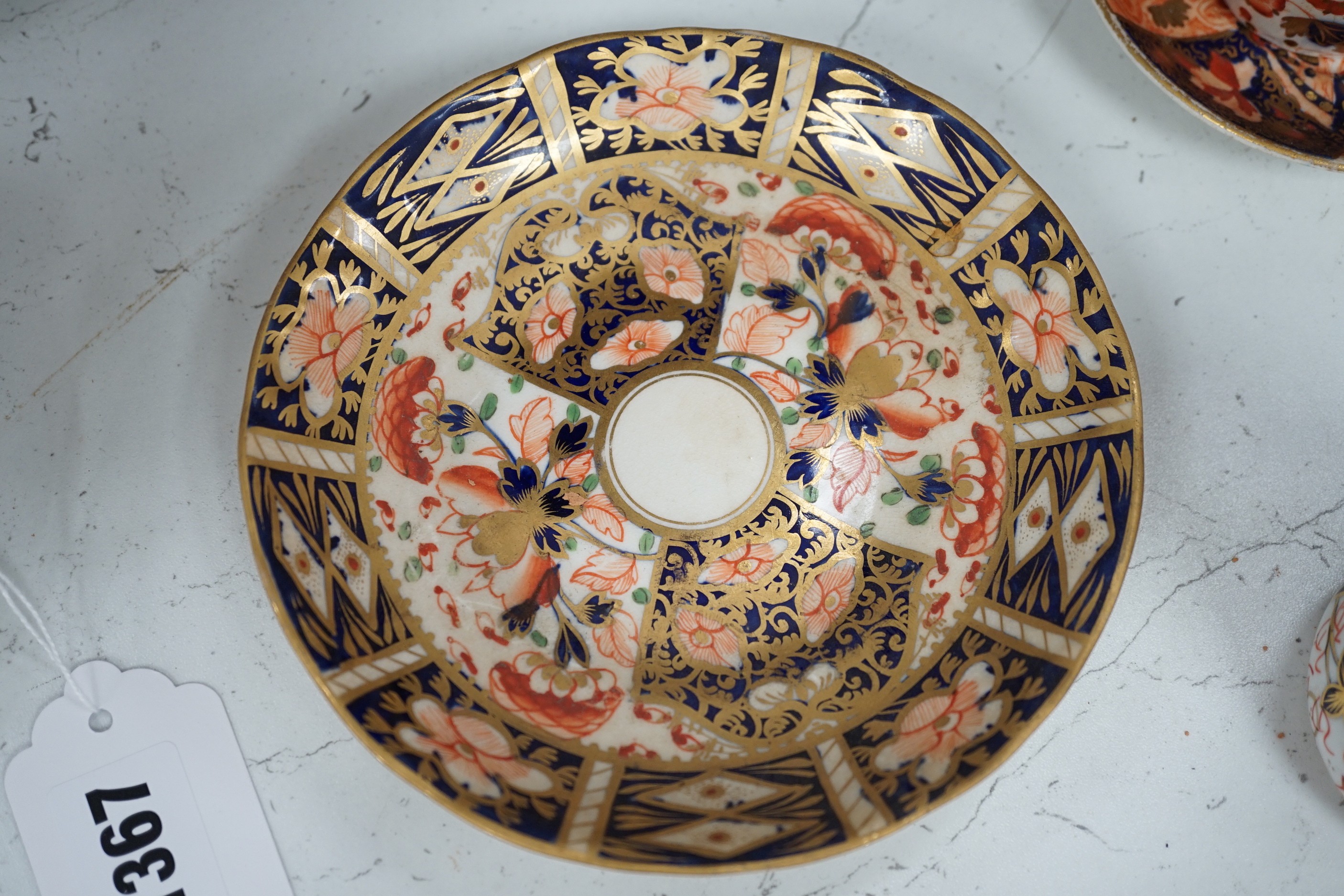 Derby and Royal Crown Derby Imari pattern coffee and tea wares and other manufacturers